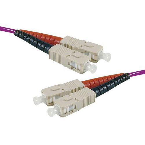 Jarretière duplex 2.0 mm multi OM4 50/125 SC-UPC/SC-UPC 10 m Jarretière duplex 2.0 mm multi OM4 50/125 SC-UPC/SC-UPC 10 m