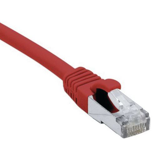 Cordon RJ45 catégorie 6 F/UTP LSOH snagless rouge - 30 m