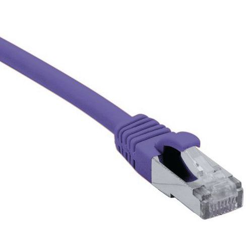 Cordon RJ45 catégorie 6A F/UTP LSOH snagless violet - 1 m Cordon RJ45 catégorie 6A F/UTP LSOH snagless violet - 1 m