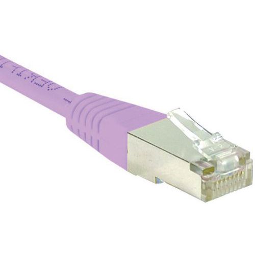 Cordon RJ45 catégorie 6 S/FTP rose - 5 m