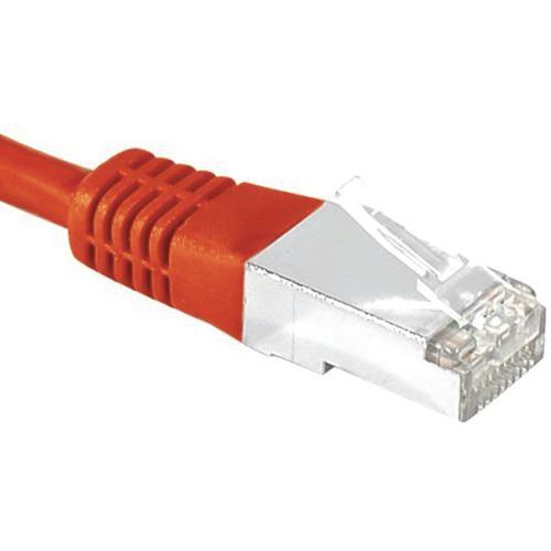 Cordon RJ45 catégorie 6A S/FTP rouge - 5 m Cordon RJ45 catégorie 6A S/FTP rouge - 5 m