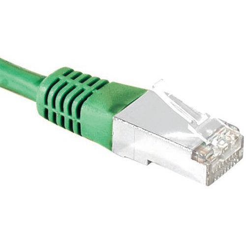 Cordon RJ45 catégorie 6A S/FTP vert - 15 m Cordon RJ45 catégorie 6A S/FTP vert - 15 m