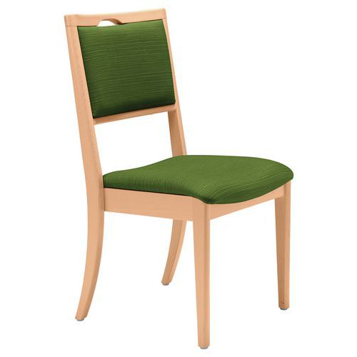 Chaise assise et dossier ginkgo - structure hêtre Sunset Creation