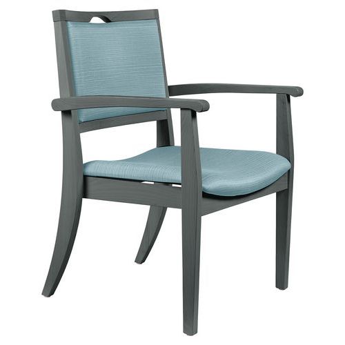 Fauteuil bridge bariatrique assise et dossier abaka - structure hêtre Sunset Creation