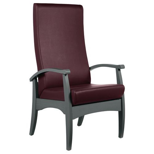 Fauteuil de repos Realty assise/dossier ginkgo - structure hêtre Sunset Creation
