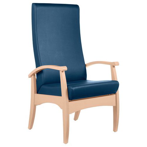 Fauteuil de repos Realty assise/dossier ginkgo - structure hêtre Sunset Creation