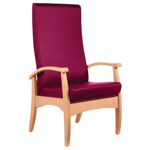 Fauteuil de repos Realty assise/dossier ginkgo - structure hêtre Sunset Creation