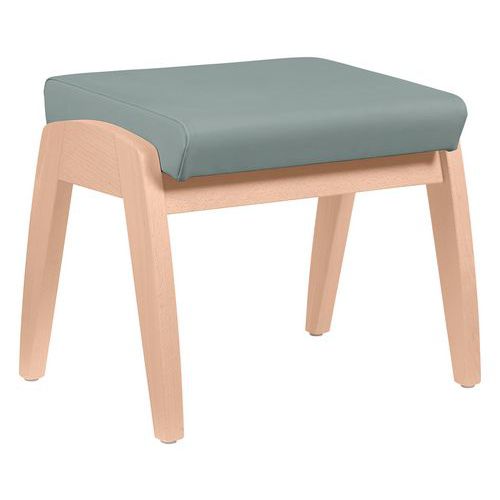 Repose-jambes Realty coussin ginkgo - structure hêtre Sunset Creation