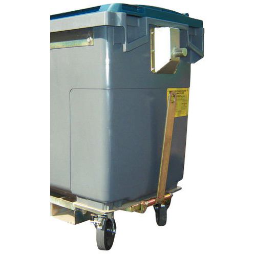 Conteneur mobile SULO - Timon d'attelage - Tri des déchets  -  770 L