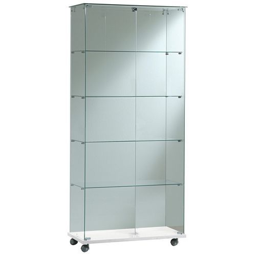Vitrine d'exposition Echo blanche hauteur 180 cm - Manutan