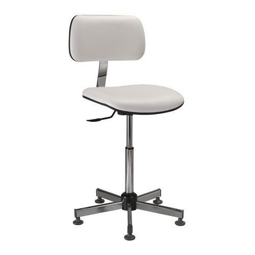 Siège de laboratoire ergonomique - Bas - Sur patins Siège de laboratoire ergonomique - Bas - Sur patins