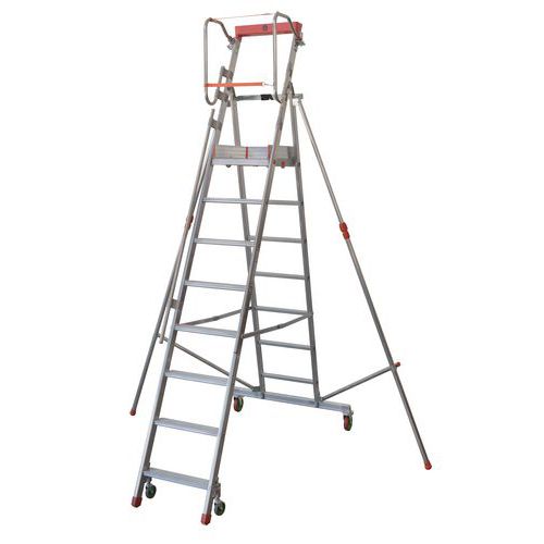 Plate-forme de rayonnage PIR - 6 à 9 marches - Facal