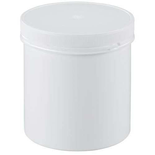 Pot plastique à couvercle vissant et inviolable