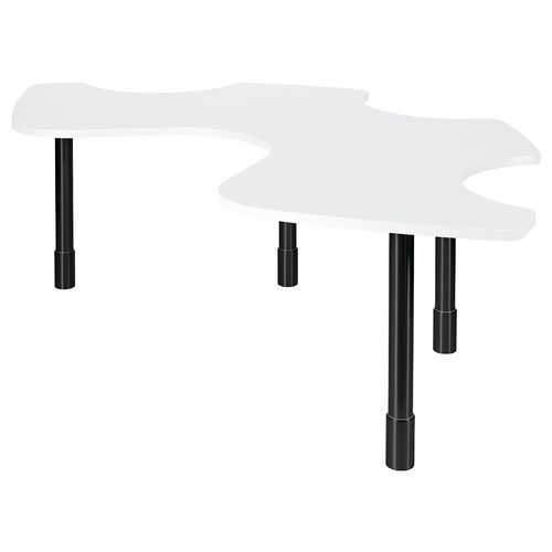 Table PMR 3+1 réglable en hauteur - stratifié Sunset Creation