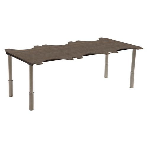 Table Ergo Technic 205 x 110 cm réglable en hauteur - compact Sunset Creation