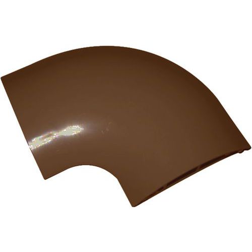 Angle 90° pour passage de plancher PG12 - PVC marron
