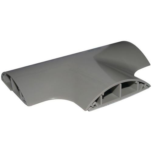 Pièce en T pour passage de plancher PG12 - PVC gris