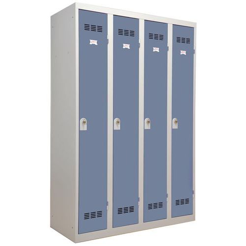 Vestiaire industrie propre - Largeur 300 mm - 4 colonnes - Vinco