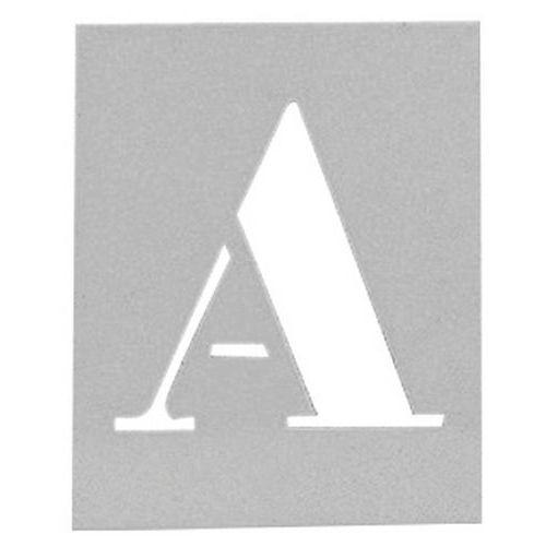 Pochoir en aluminium - Jeu de 26 lettres alphabétiques