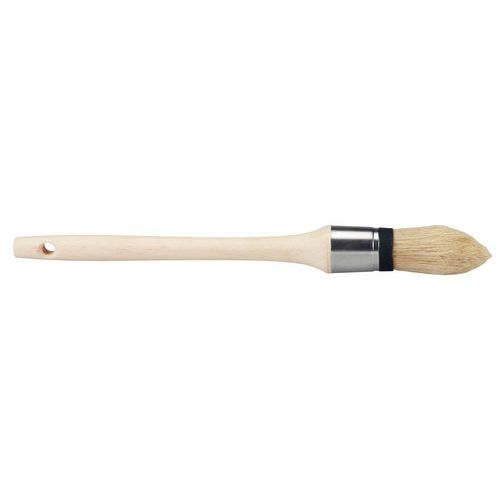 Brosse de pouce à rechampir pointue - Manche en bois