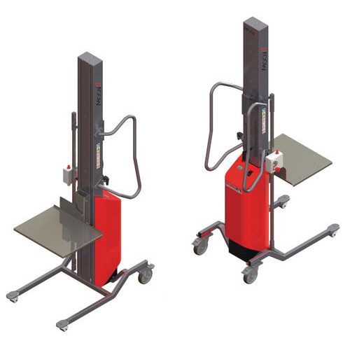Gerbeur Moovit avec plateau à niveau constant inox - Capacité 80kg Gerbeur Moovit avec plateau à niveau constant inox - Capacité 80kg