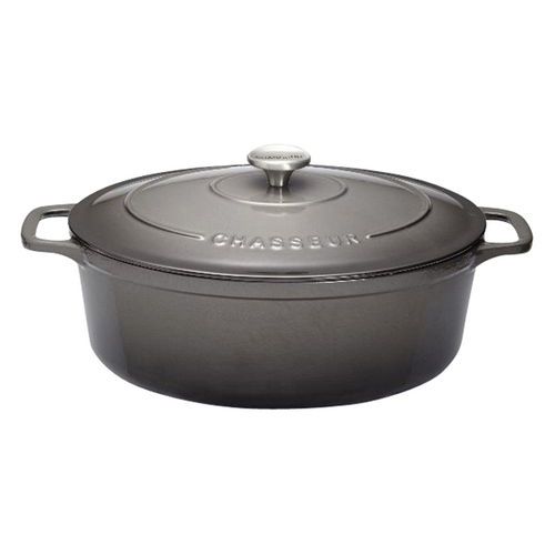 Cocotte en fonte ovale 25 cm Caviar Sublime Chasseur