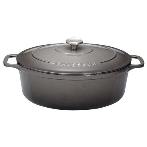 Cocotte en fonte ovale 27 cm Caviar Sublime Chasseur Cocotte en fonte ovale 27 cm Caviar Sublime Chasseur