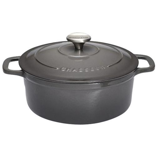 Cocotte en fonte ronde 28 cm Caviar Sublime Chasseur