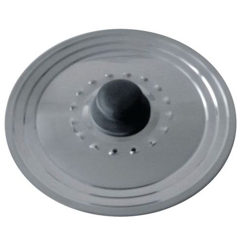 Couvercle inox avec trou vapeur diamètre 28 et 32 cm Couvercle inox avec trou vapeur diamètre 28 et 32 cm
