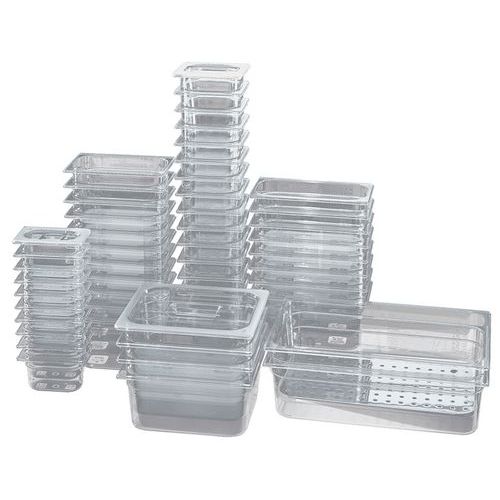 Couvercle bac gastronormes copolyester GN 1/4 transparent