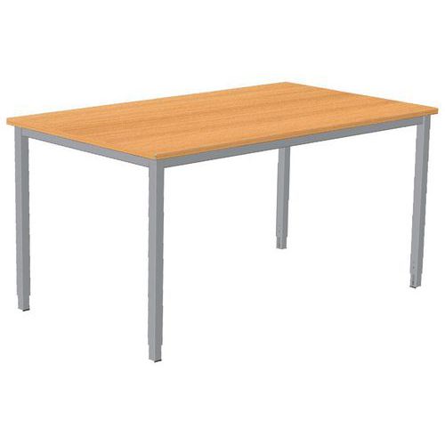 Bureau droit Combi-Classic - Hêtre - Piètement fixe