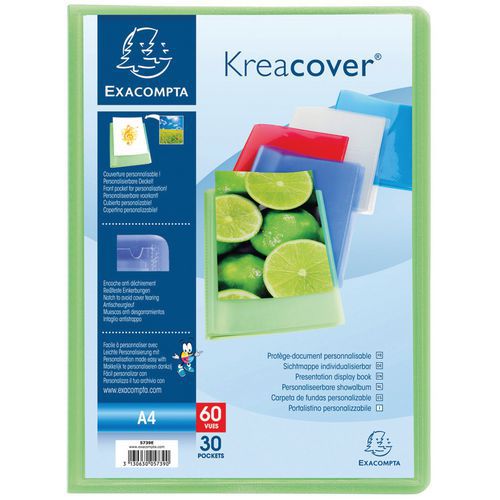 Protège-documents en PP semi rigide kreacover® 100 vues A4