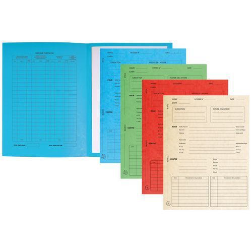 Paquet de 25 dossiers de procédure carte lustrée 25x32cm