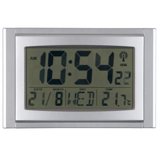 Horloge et calendrier numériques radiocommandés - écran LCD