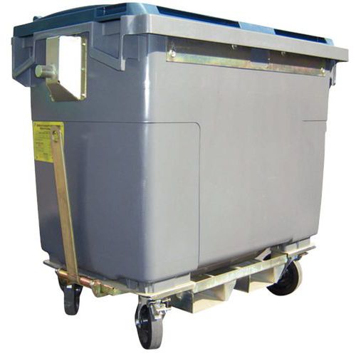 Conteneur mobile SULO - Timon d'attelage - Tri des déchets  - 1000 L