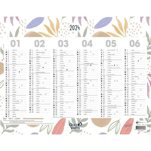 Calendrier 2024 FANTAISIE 43X33,5 exotique par 10 - Quo Vadis Calendrier 2024 FANTAISIE 43X33,5 exotique par 10 - Quo Vadis