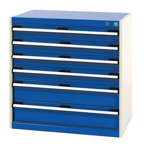 Armoire d'atelier à tiroirs Bott SL-85 - Hauteur 80 cm Armoire d'atelier à tiroirs Bott SL-85 - Hauteur 80 cm