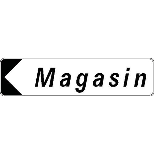 Panneau directionnel standard - Magasin - Longueur 500 mm