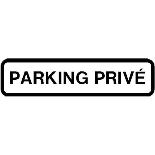 Panneau directionnel grande hauteur standard - Parking privé - Longueur 1000 mm