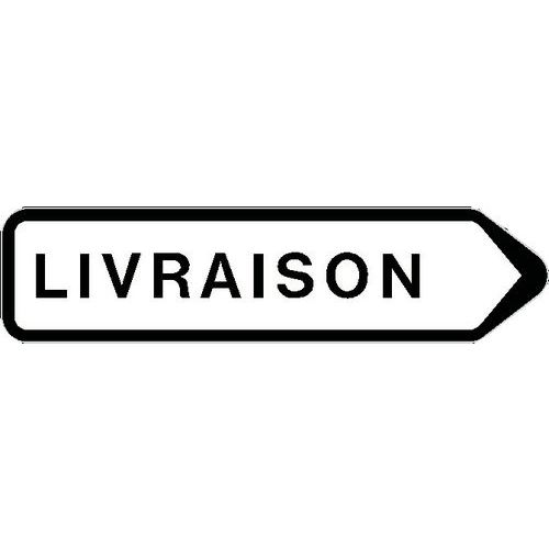 Panneau directionnel grande hauteur standard - Livraison - Longueur 1000 mm Panneau directionnel grande hauteur standard - Livraison - Longueur 1000 mm