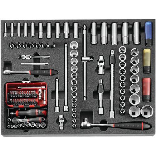 Module mousse douilles avec outils n°1/4 pour CM.LPF