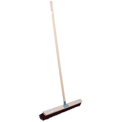 Manche en bois et balai poils synthétiques 80cm - Manutan Expert