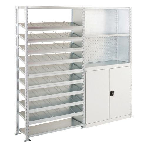 Kit 2 rayonnages Ad'vance : visserie + outillage - Manorga