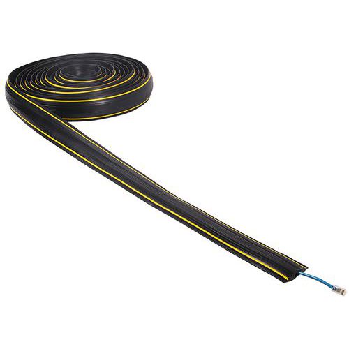 Passage de câbles longueur 3 m - Noir/Jaune - Manutan Expert