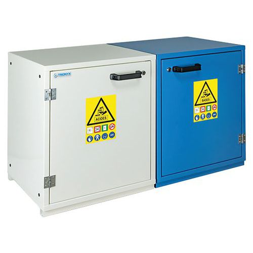Armoire de sécurité sous paillasse 60 L Acides, Bases Trionyx Armoire de sécurité sous paillasse 60 L Acides, Bases Trionyx