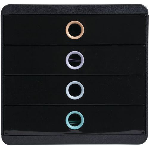 Module de classement Pop-Box 4 tiroirs Aquarel - Exacompta