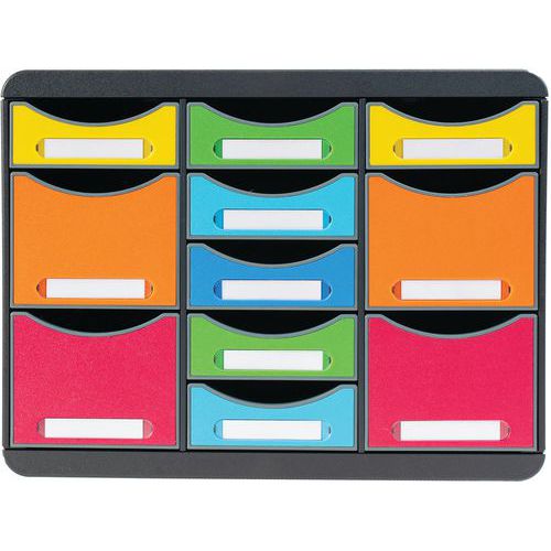 Module de classement Storebox Multi 11 tiroirs iderama - Exacompta Module de classement Storebox Multi 11 tiroirs iderama - Exacompta