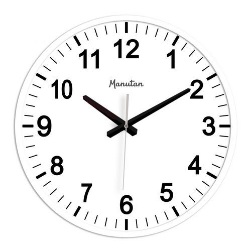 Horloge analogique murale à quartz Ø 33 cm - Manutan