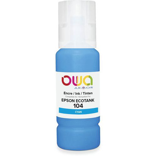Bouteille d'encre compatible Epson 104 - Owa