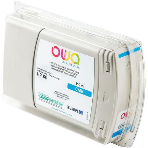 Cartouche d'encre traceur remanufacturée HP 80 - Owa